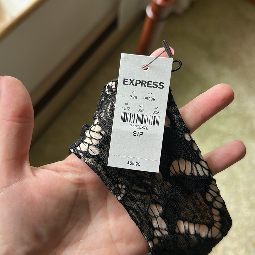 Express- NWT: Elegant Black Lace Dress - Picture 16 of 16